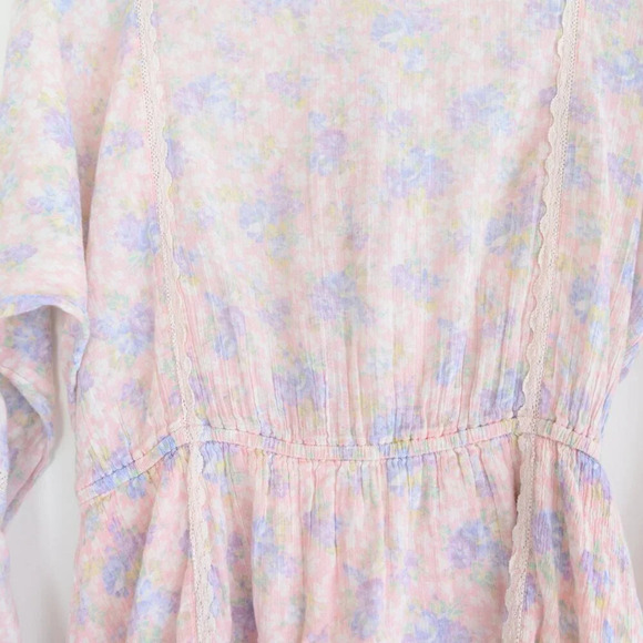 LoveShackFancy Noelle Dress Pink Garden Pink Floral  Mini Dress S - Picture 8 of 16